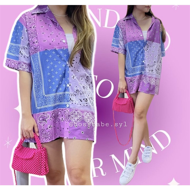 MOI BANDANA SHIRT / PAISLEY SHIRT / PATTERN SHIRT