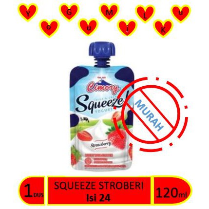 

Cimory Squeeze Stroberi 120 ml isi 24