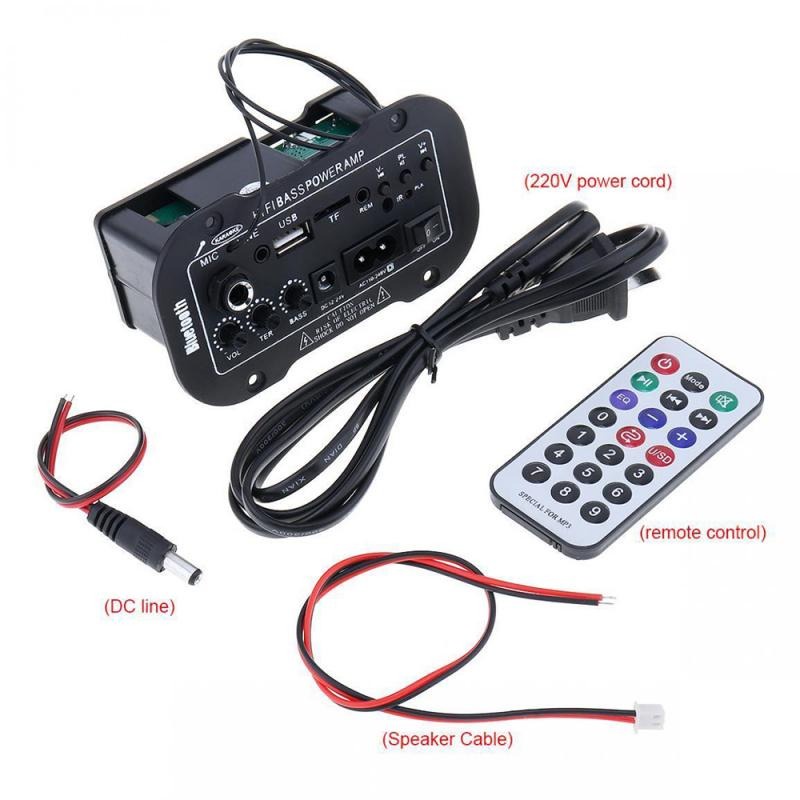 Amplifier Board Audio Bluetooth USB FM Radio + Remote Control