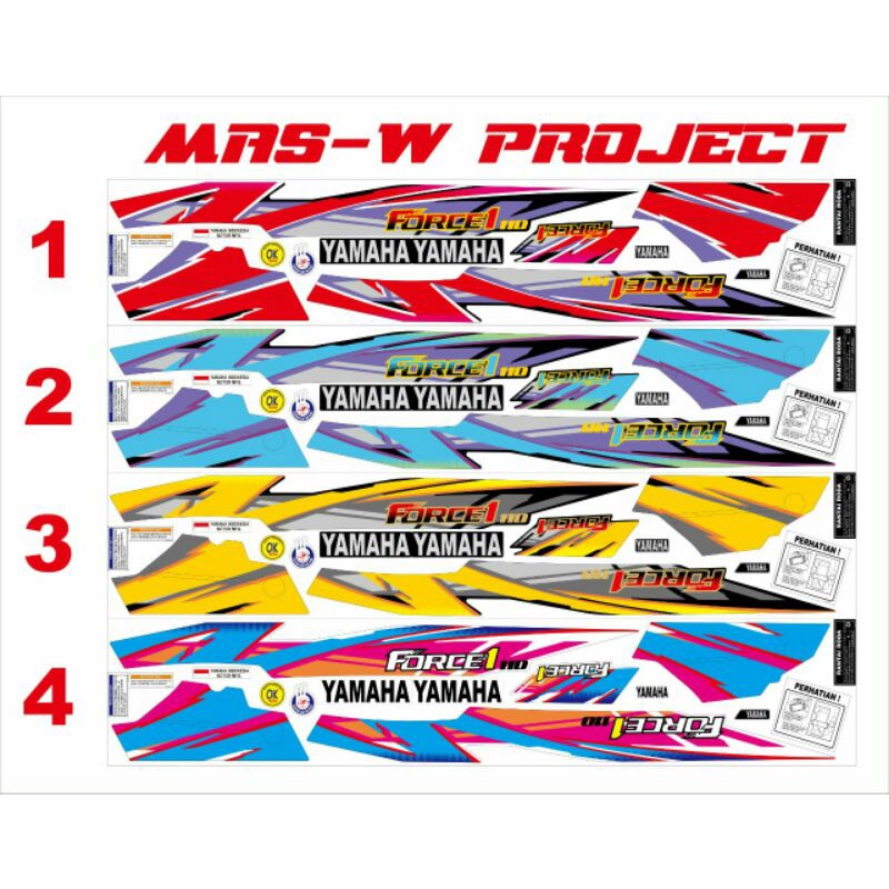 striping yamaha force1 1994