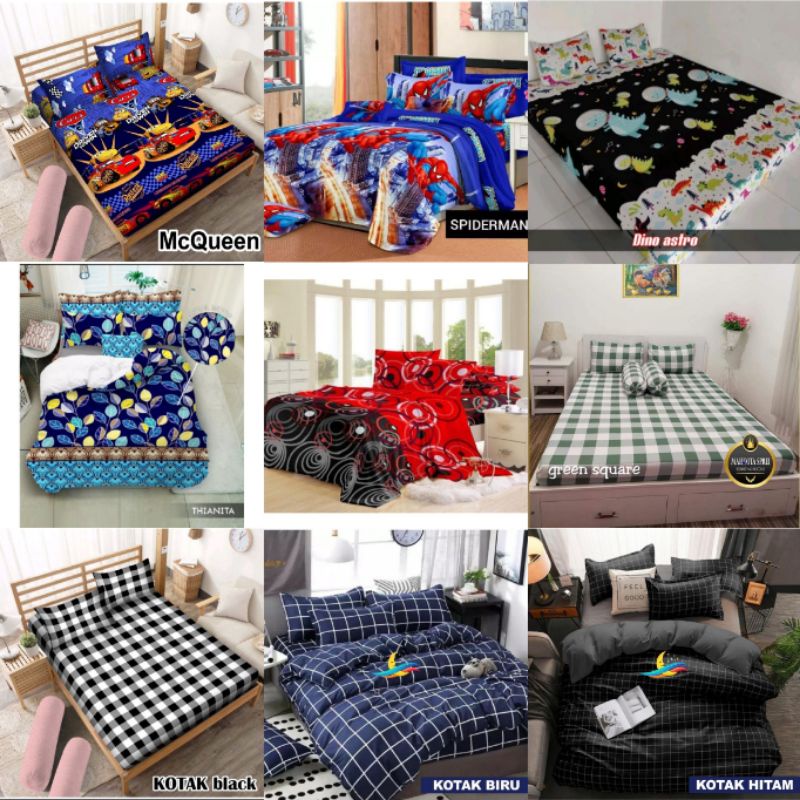 SPREI HOMEMADE KARAKTER 180x200 TIDAK LUNTUR