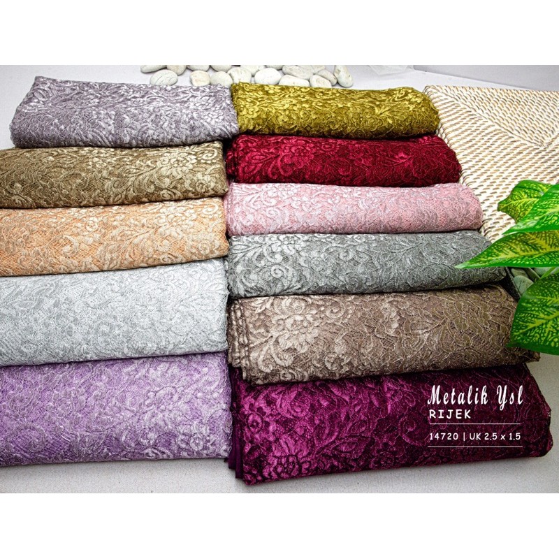 BROKAT RIJEK METALIK YSL LAMINATE 2.5 meter