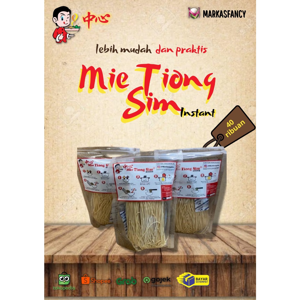 

Mie Instant Pack Mie Tiong Sim Ayam Babi