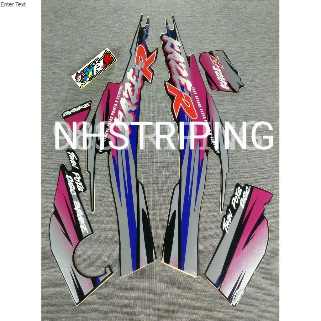 STRIPING KAZE R UNGU TAHUN 1998 STRIPING KAWASAKI LIS STANDAR ORI