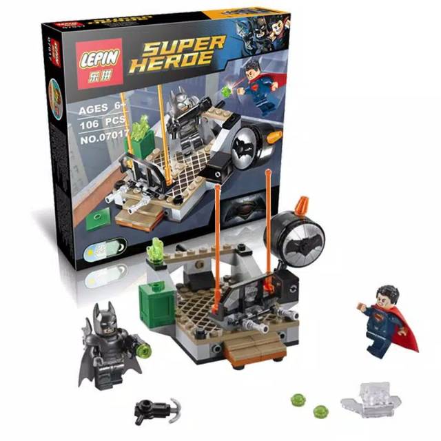 Mainan anak LEPIN lego super heroe batman VS superman