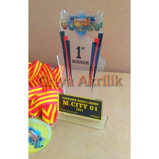 Piala Akrilik MOBILE LEGENDS 20cm