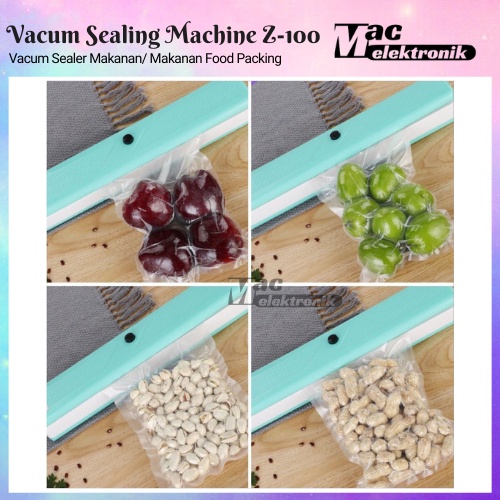 Mesin Vacum Sealer Plastik Vacuum Udara Vakum alat bungkus makanan Vipoo Z-100 Vacum sealer FRESH Makanan Food Packing