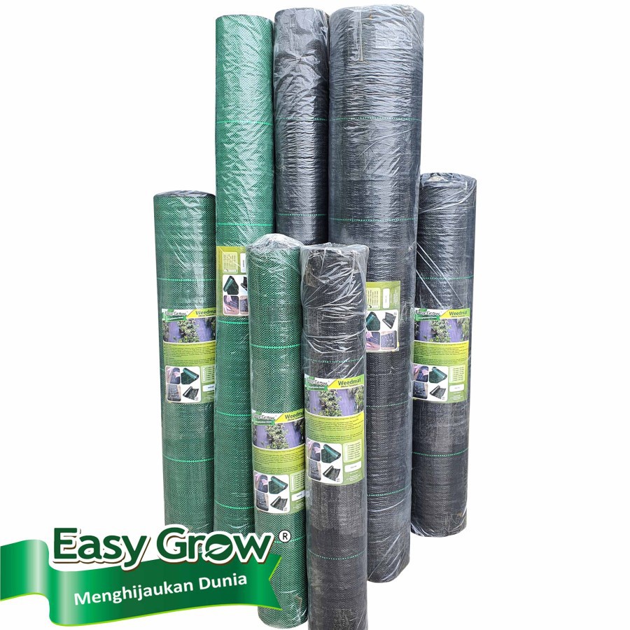 WEEDMAT CONTROL lebar 4 meter merk EASY GROW - terpal pengendali rumput - terpal greenhouse