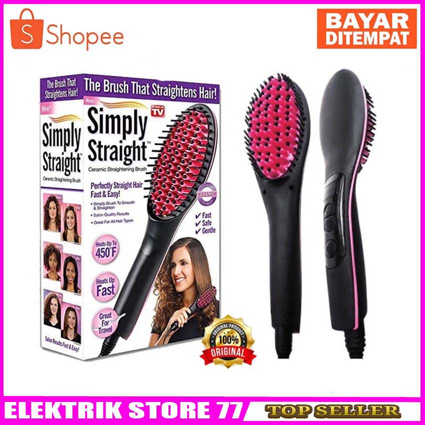 Catokan Sisir HQT-906B Catok rambut Lurus temperatur suhu ionic Elektric Straightener Profesional