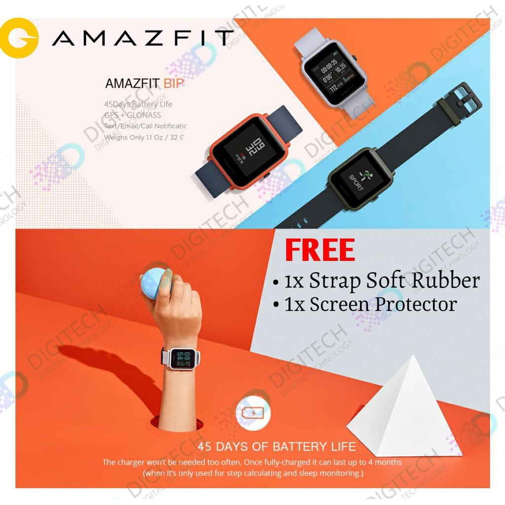 amazfit huami bip touch screen smartwatch