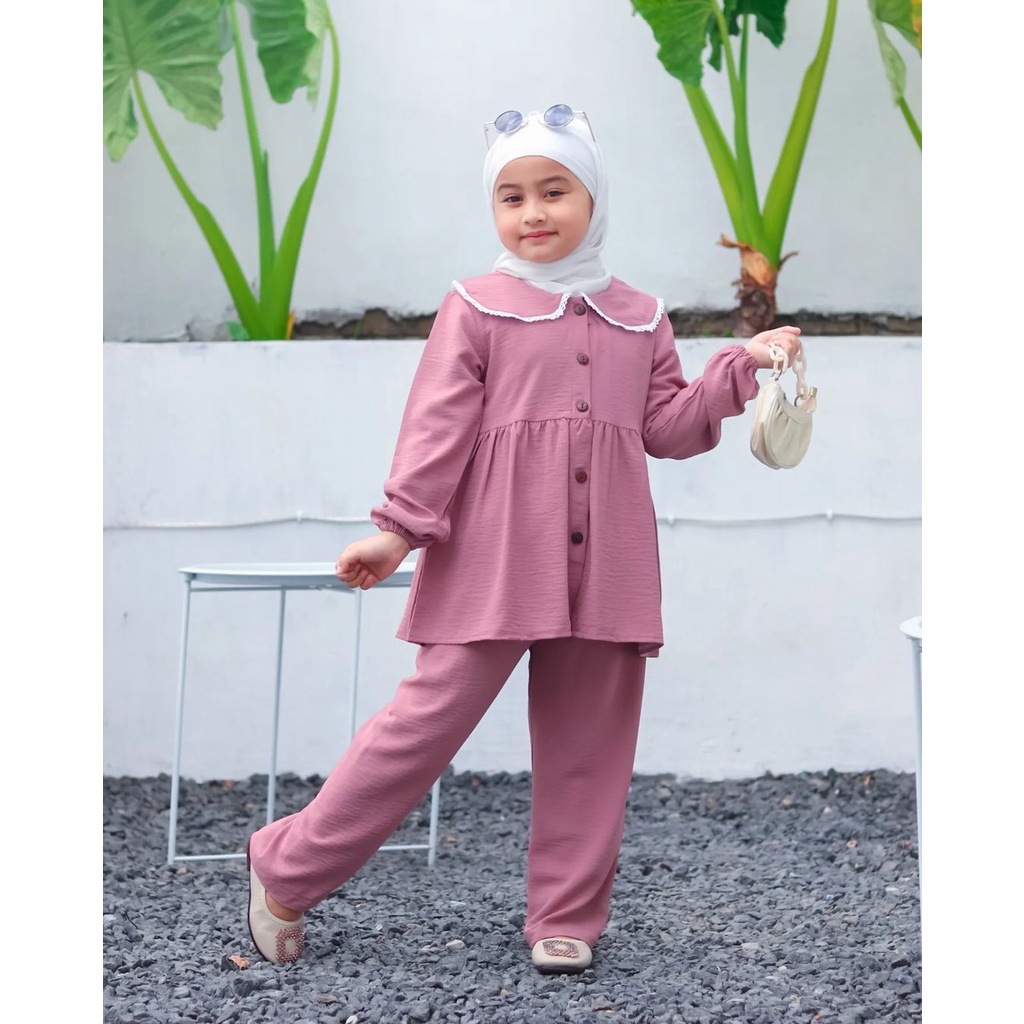 Murah Gamis Anak murah Oneset Lubna Elegan