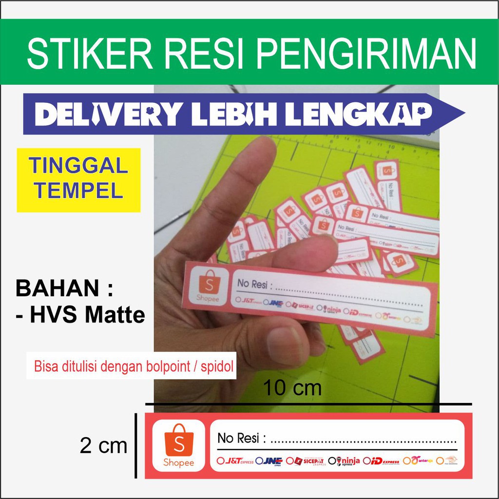 

Stiker Pengiriman, Label Resi Stiker, Stiker Resi