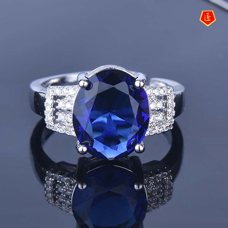 [Ready Stock]6 Karat Red Tourmaline Ring Female 18K Rose Gold