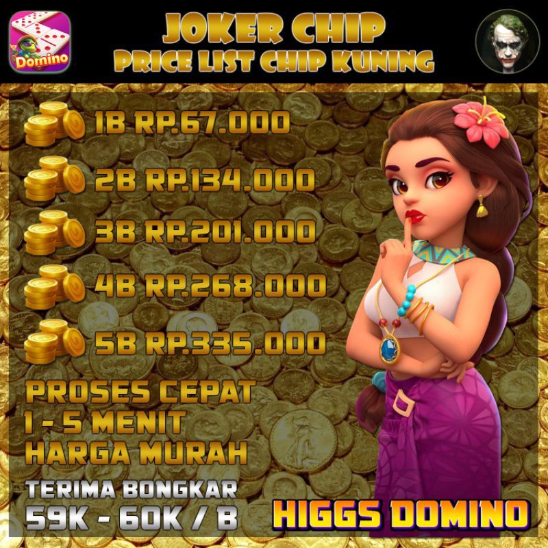 Chip Hoki Higgs Domino Termurah Shopee Indonesia