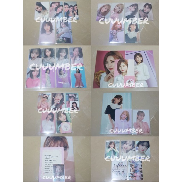 Sakura IZONE IZ*ONE Lesserafim PC Photocard Album Postcard