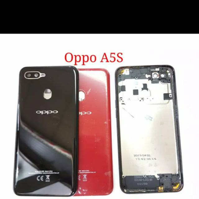 BACKDOOR TUTUPAN + BAZEL BATERAI BACK CASING OPPO A5S CPH 1909 ORIGINAL