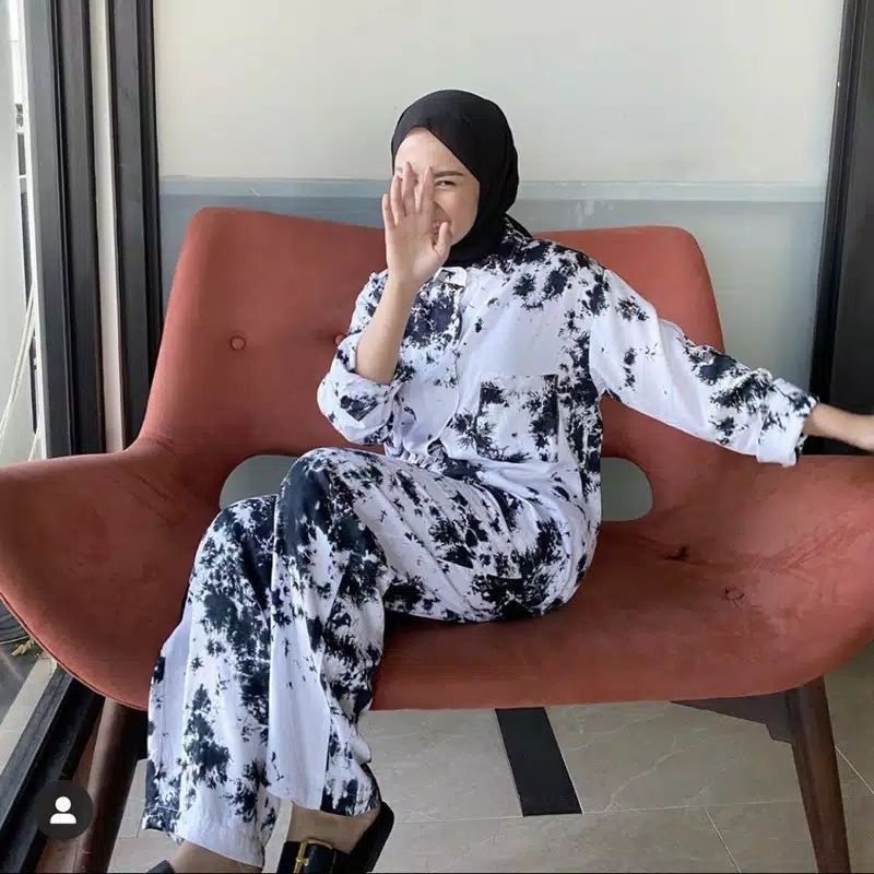 SETELAN  WANITA TIEDY OOTD SANTAI RAYON PREMIUM LEMBUT DAN HALUS