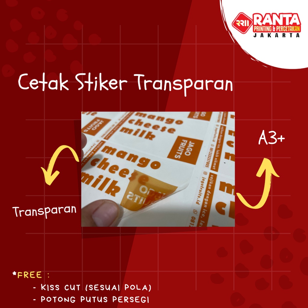 

Cetak Stiker Label Transparan Stiker Botol Minuman Produk Makanan Kemasan vinyl