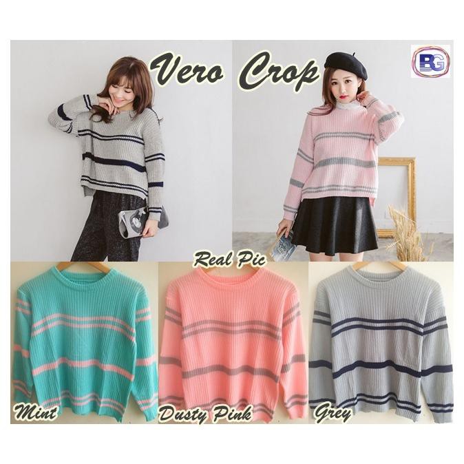 VERO CROP  BAJU RAJUT CROP