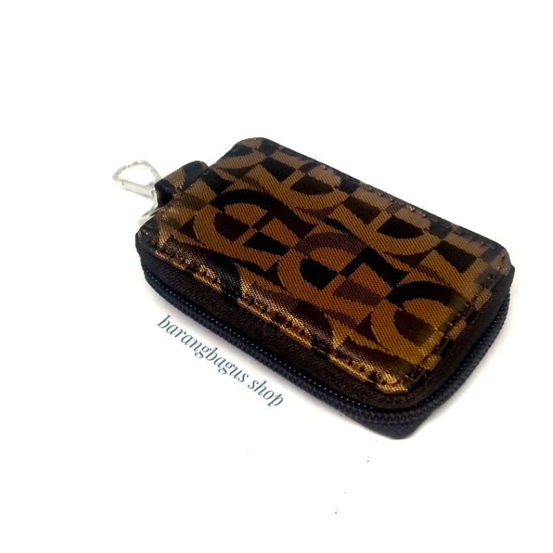 Dompet /Hardcase /Tempat Remote Mobil Kain - Gantungan Branded