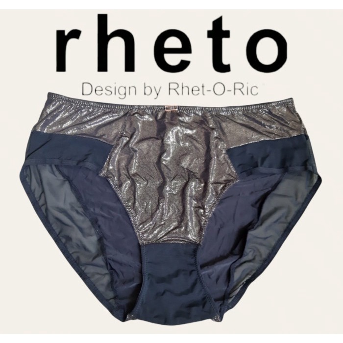 Panty RHETO Black Front Shiny
