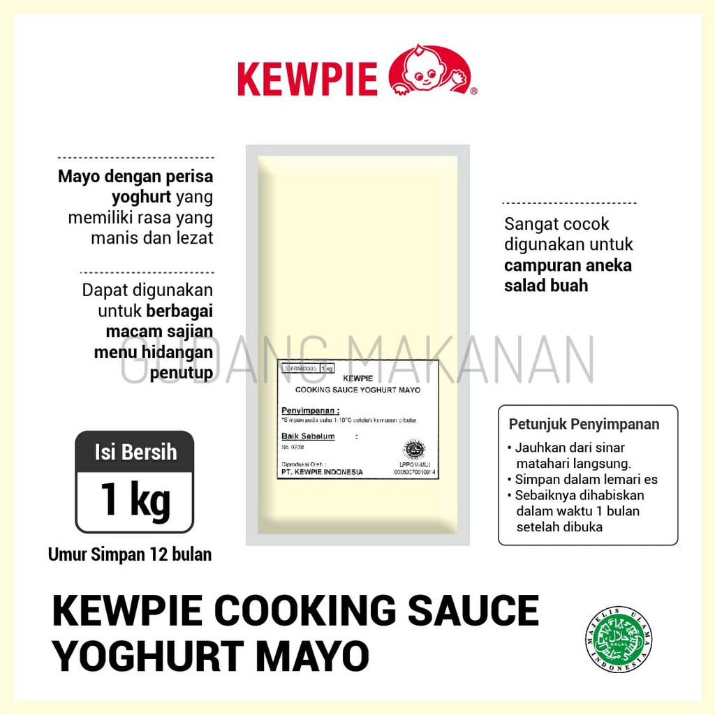 Kewpie Cooking Yogurt Mayo 1kg