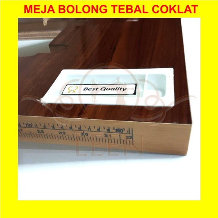 Meja Singer TEBAL Coklat / Putih Mesin Jahit Butterfly Tradisional Hitam LEEN