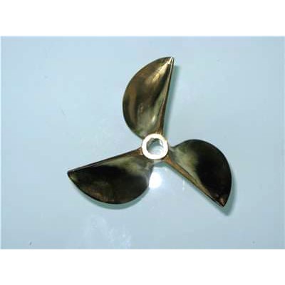 TFL RC Boat Prop Propeller 6.35mm 6717 3blade Kipas Kuningan
