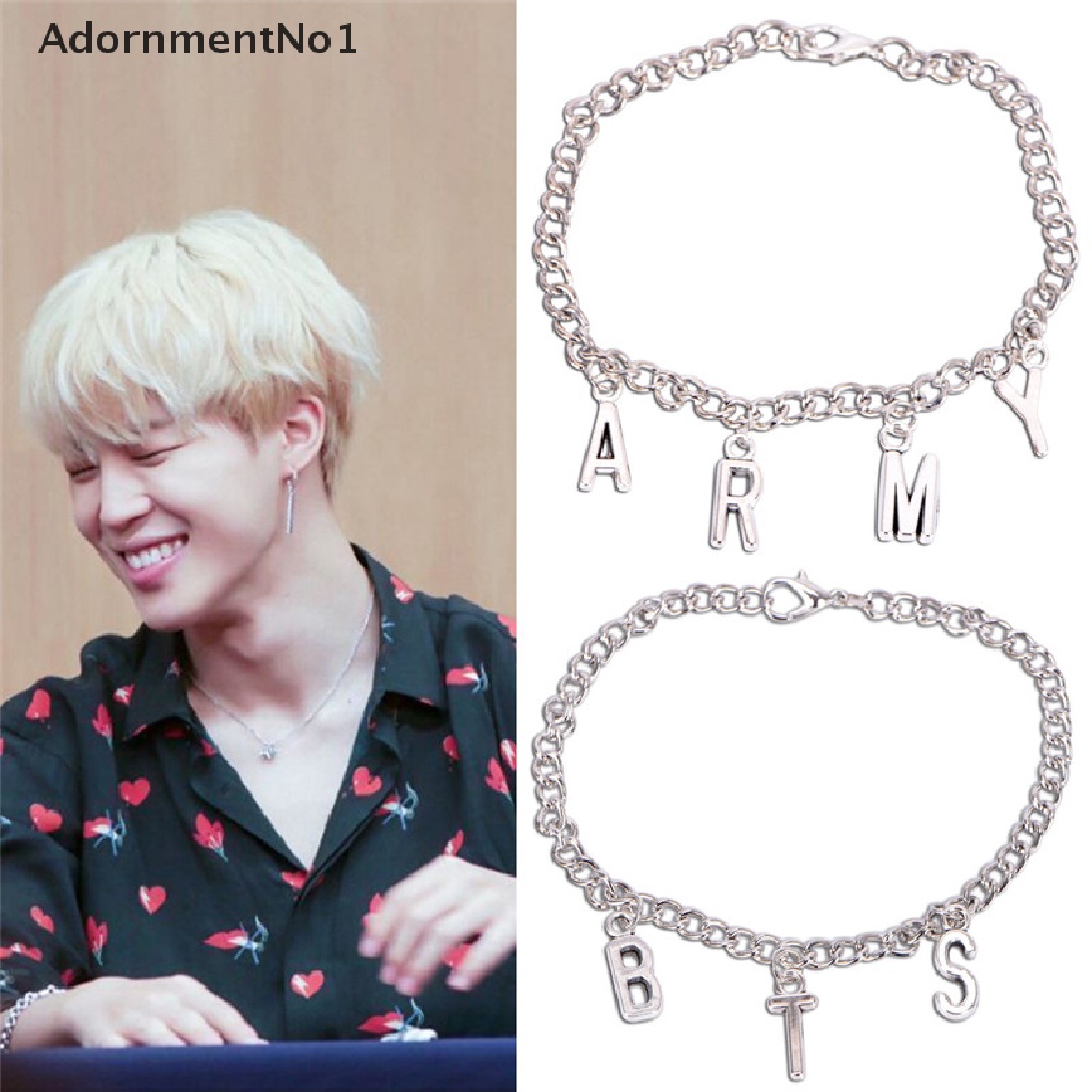 (AdornmentNo1) Gelang Bangle Desain Kpop BTS Bangtan Boys ARMY