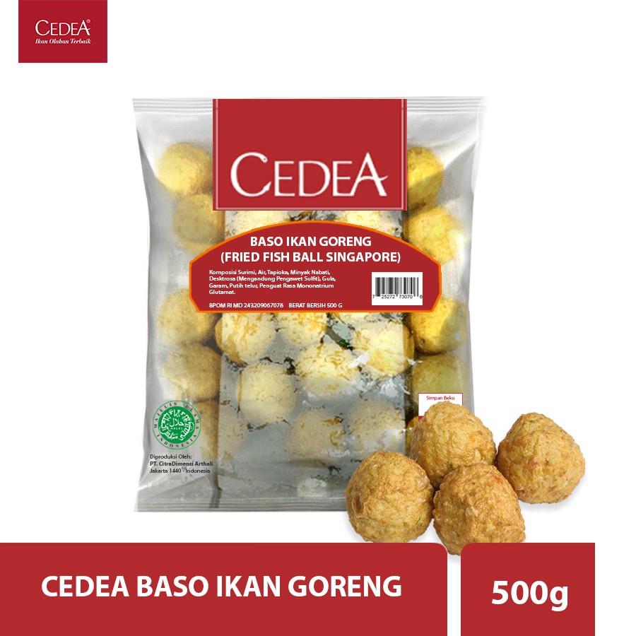 Cedea Fried Fish Ball 500gr | Bakso Ikan Goreng