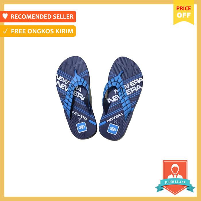 Sendal Jepit / Sandal Jepit Pria New Era Subaru Biru Navy Size 41/43 - Sepatu Pria - Sandal Pria