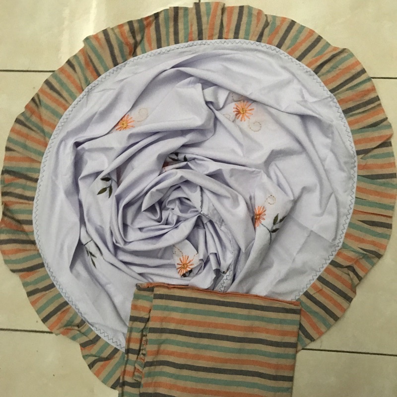 pakaian muslim baju harian baju rok setelan NC GONTOR- Mukena Zara Linen kotak kotak santri/santriwa