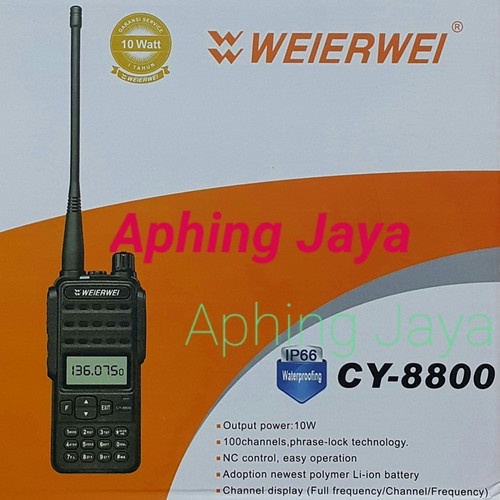Radio HT / Handy Talkie WEIERWEI CY-8800 IP66 VHF Radio 10W