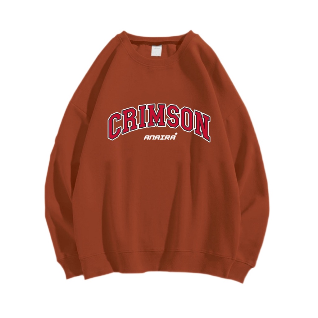 CRIMSON SWEATER CREWNECK Size M-XXL ANAIRA