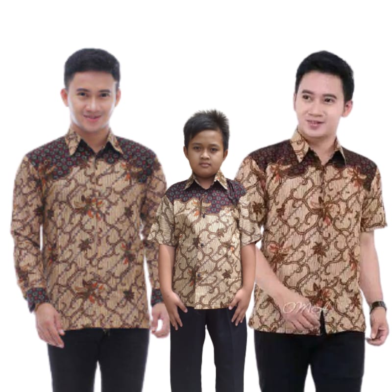 KEMEJA BATIK PRIA LENGAN PANJANG M L XL XXL MOTIF SENOSAKTI