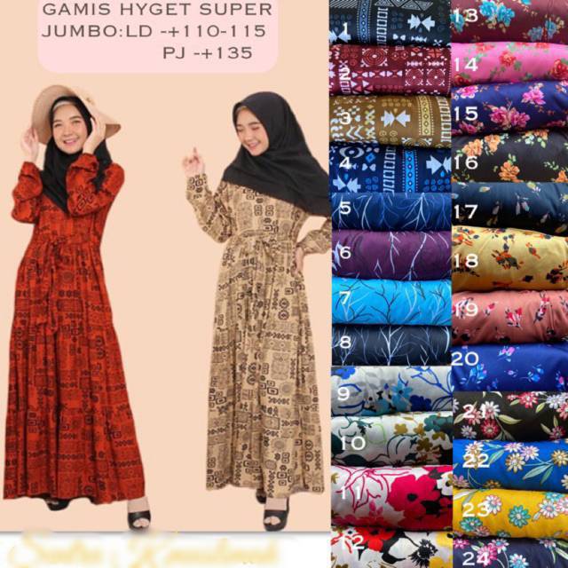 GROSIR GAMIS TEBAL JUMBO GAMIS MURAH / GAMIS hyget /GAMIS 30RIBUAN/GAMIS
