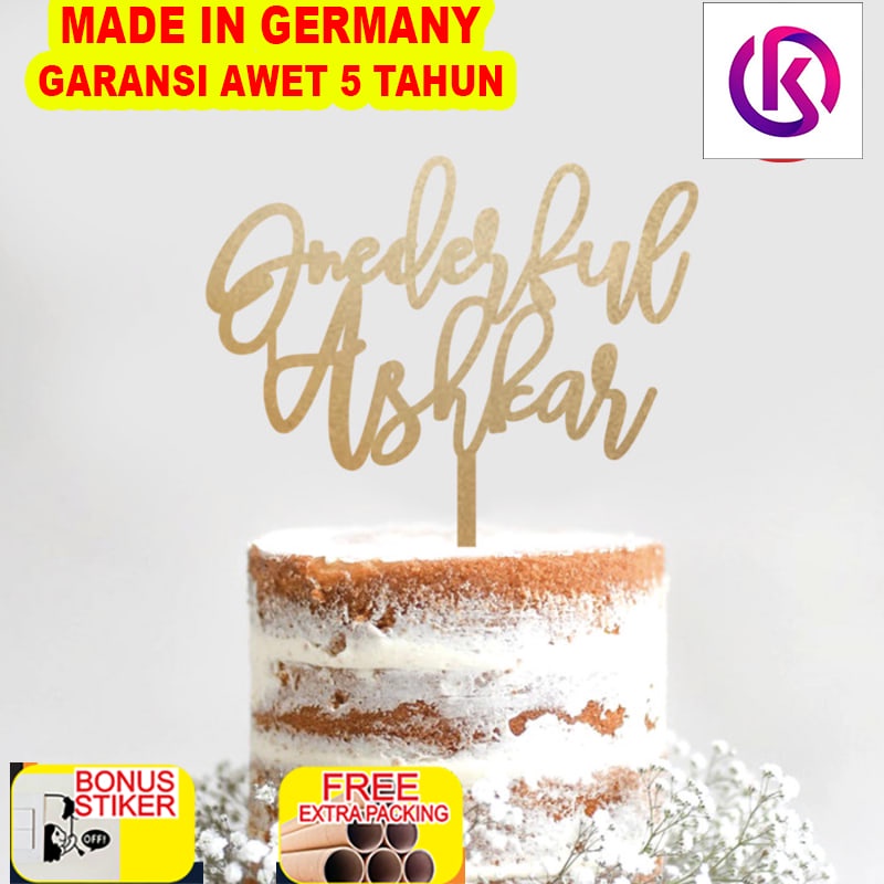 

Grosir Custom Cake Topper Akrilik Onderful Birthday Topper Kue Hiasan Kue - 10cm