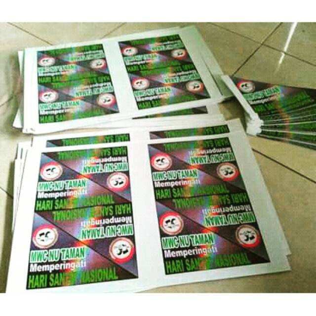 

cetak artpapper, stiker vynil susu putih / transparan/ bontak