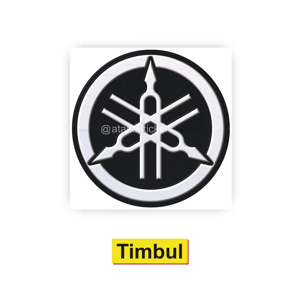 Sticker Timbul Cutting Logo Yamaha 3x3cm