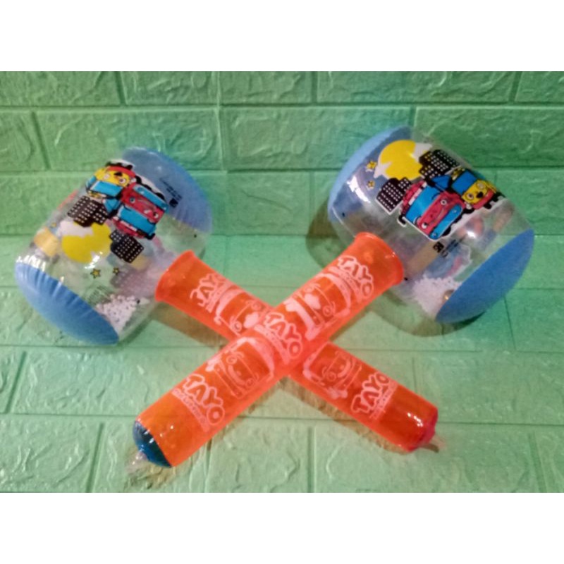 Mainan Balon Martil - Balon Tiup Kerincing Bunyi