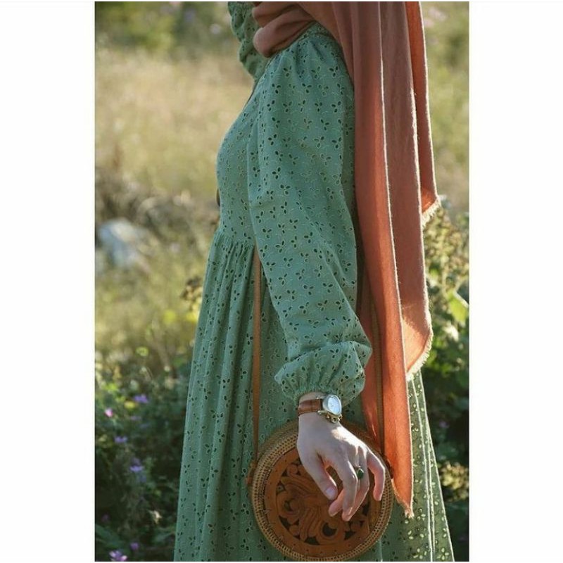 bahan kain katun bordir/ katun jepang bordir terbaru