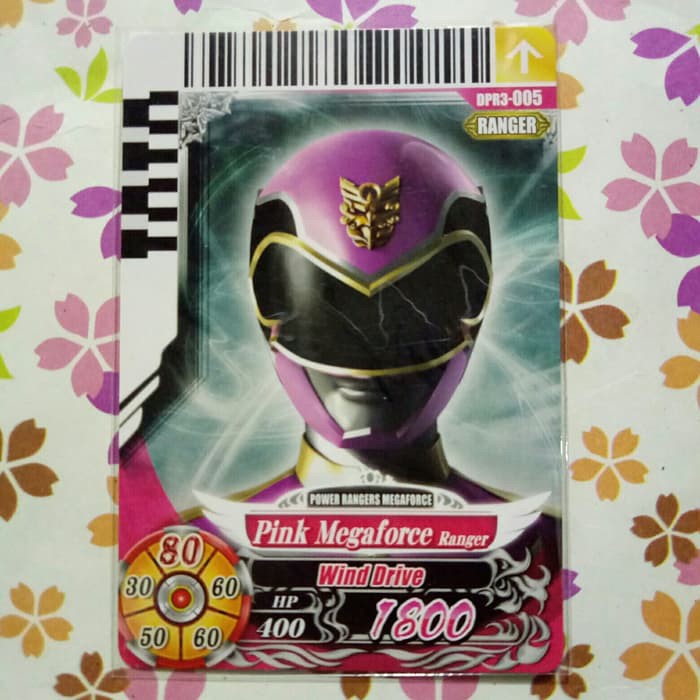 power ranger card battle normal ranger pink megaforce v3