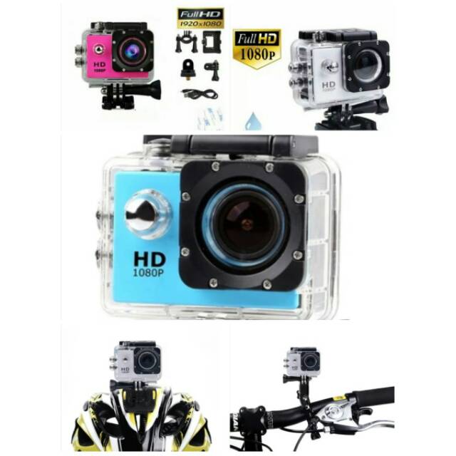 [PROMO] 12 MP Action Camera  1080P Helmet Sports DV HD DV Action Waterproof 30M Camera Camcorder