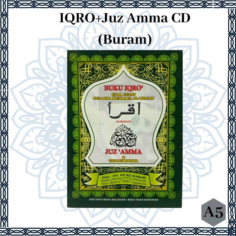 

Iqro Juz Amma Besar CD Paper/ Kertas Buram Original