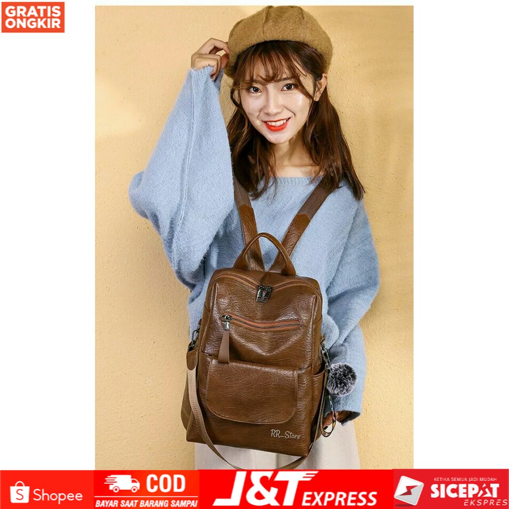 TAS RANSEL WANITA TAS SEKOLAH TAS KULIAH TAS RANSEL PEREMPUAN BACKPACK KERJA KULIAH SEKOLAH HANGOUT 