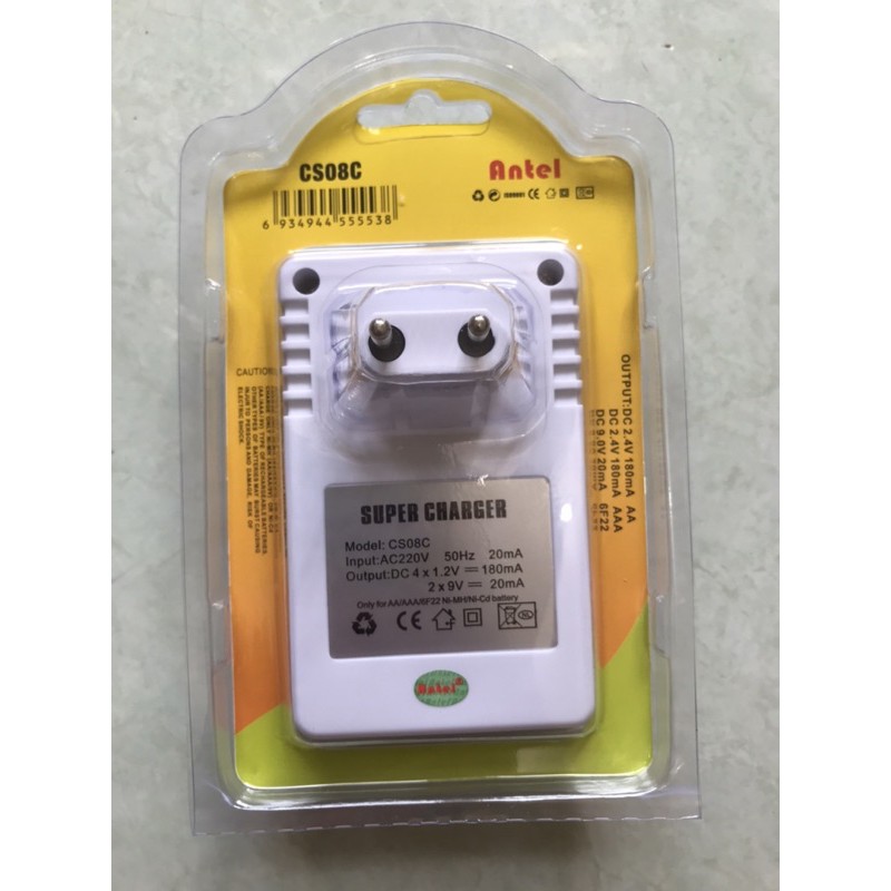 Charger Cas Baterai AA AAA CS08C Astelo Antel