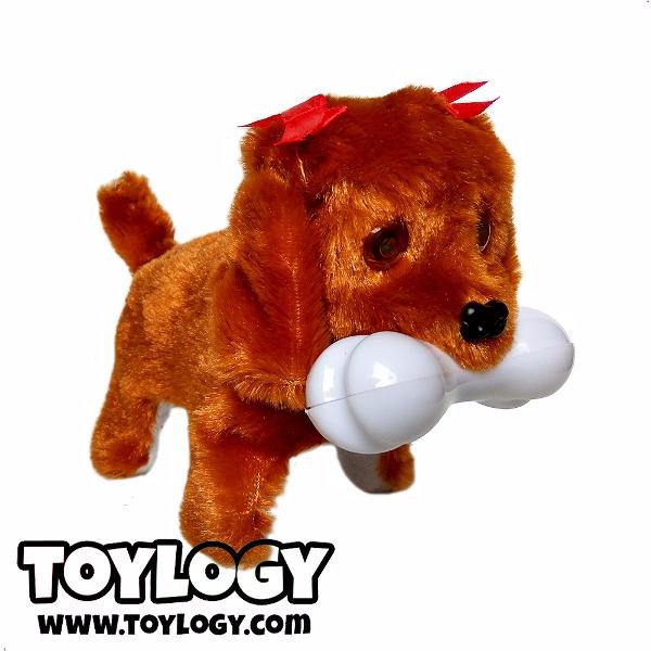 Mainan Anak Robot Boneka Anjing - Robot Stuffed Plush Dog - Orange - Pink - Brown - Purple