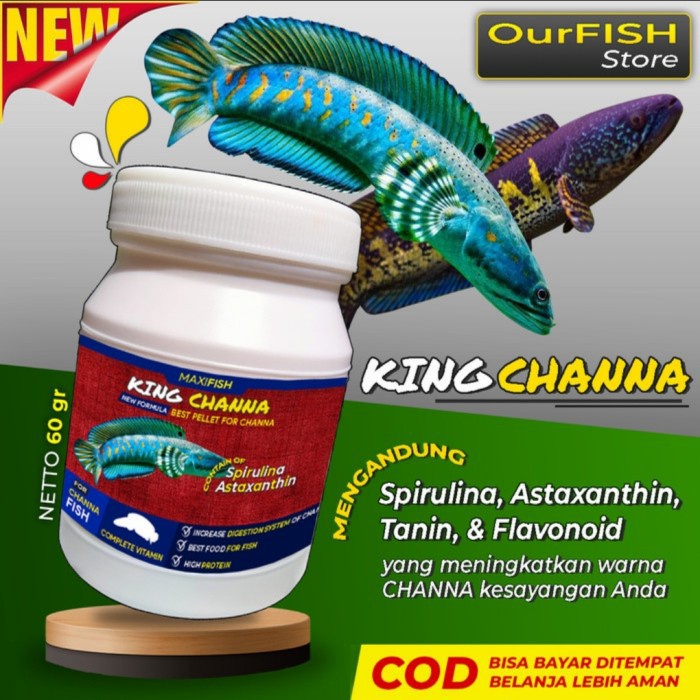 King Channa - Pelet Ikan Channa / Best Pellet For Channa