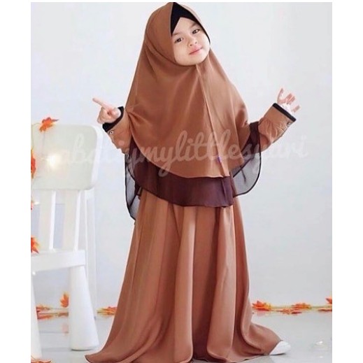 SHOPPEE57-NOCOD-baju syari anak perempuan-baju lebaran anak perempuan 2021-baju syari anak-baju sari