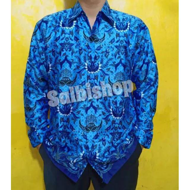 Seragam Batik korpri pria semi sutra